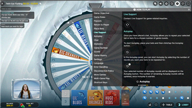 Screenshot supporto live Ice Fishing